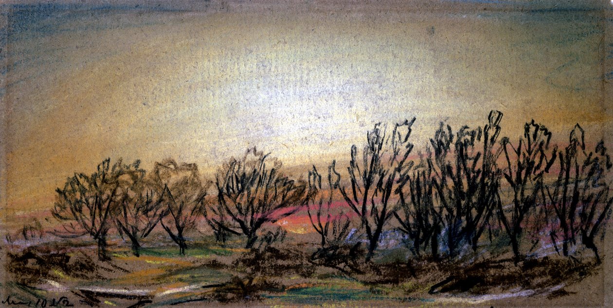 Crépuscule après le coucher du soleil, 10 mai 1884 - William Ascroft
