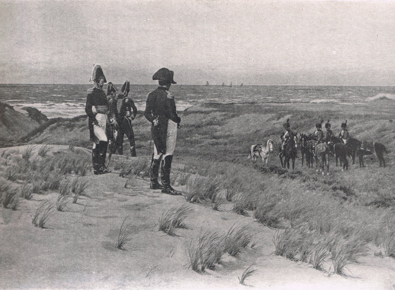 Napoléon observe la Manche, illustration de 
