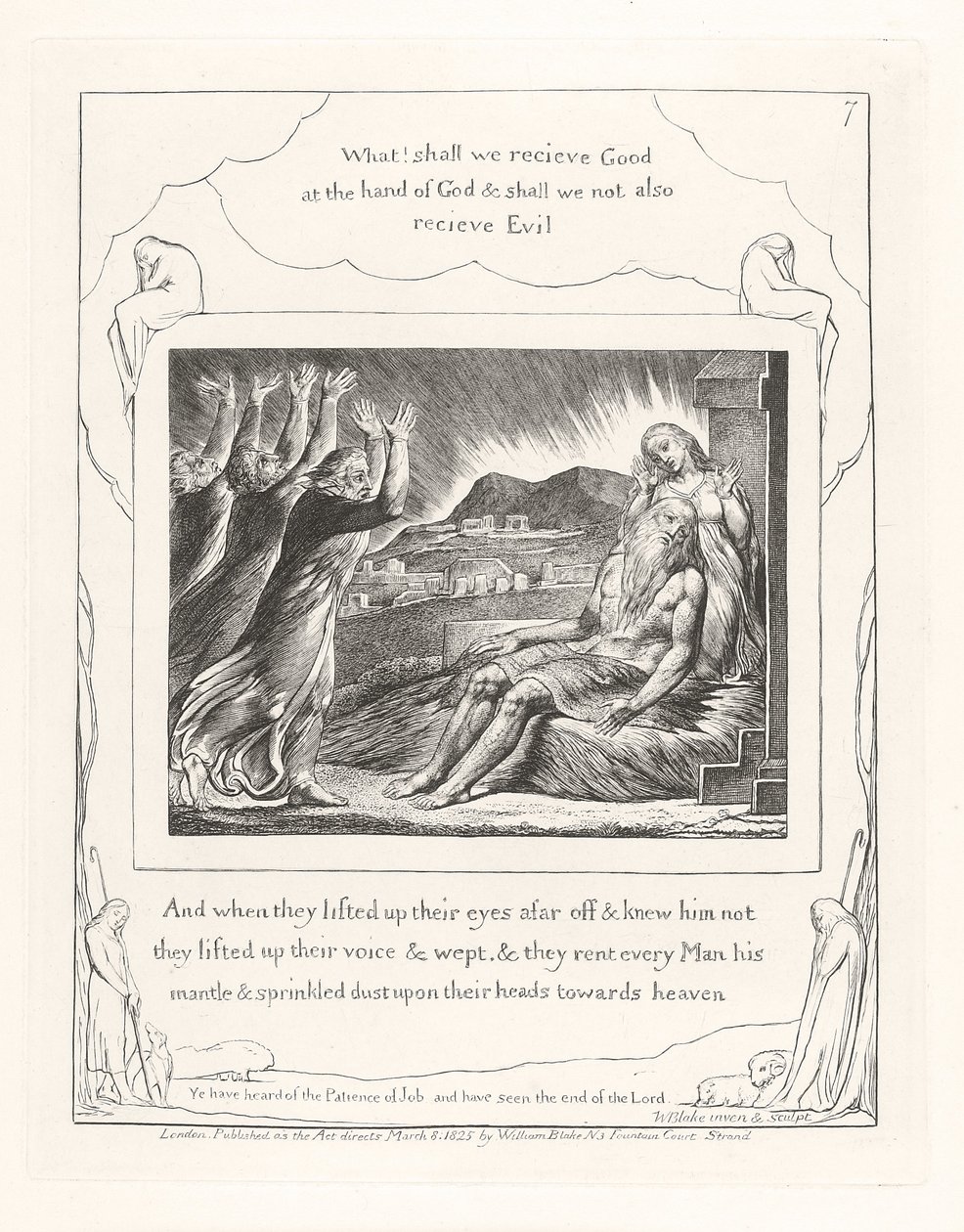 Et quand ils levèrent les yeux au loin, 1825 - William Blake