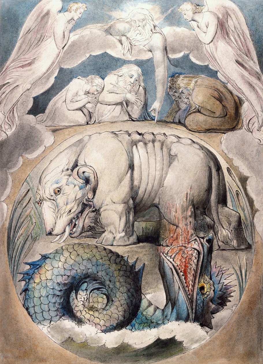 Béhémoth et Léviathan - William Blake