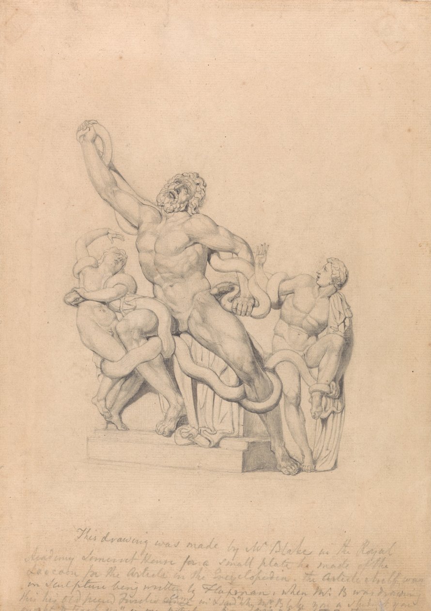 Copie du Laocoon, pour la Cyclopædia de Rees - William Blake
