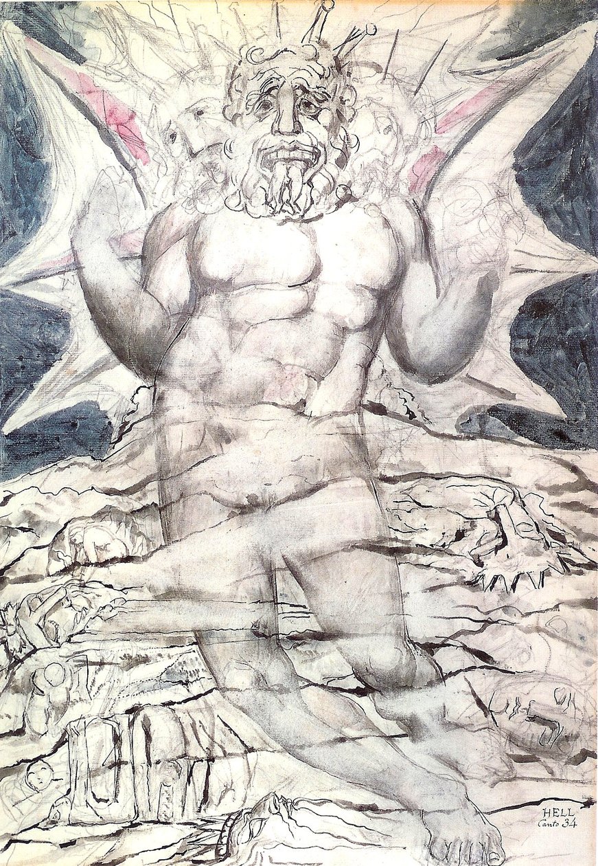 Enfer, chant 34 : Lucifer - William Blake