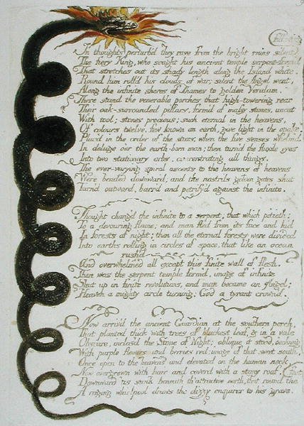 In thoughts perturbd..., planche 11 de Europe. A Prophecy, 1794 - William Blake