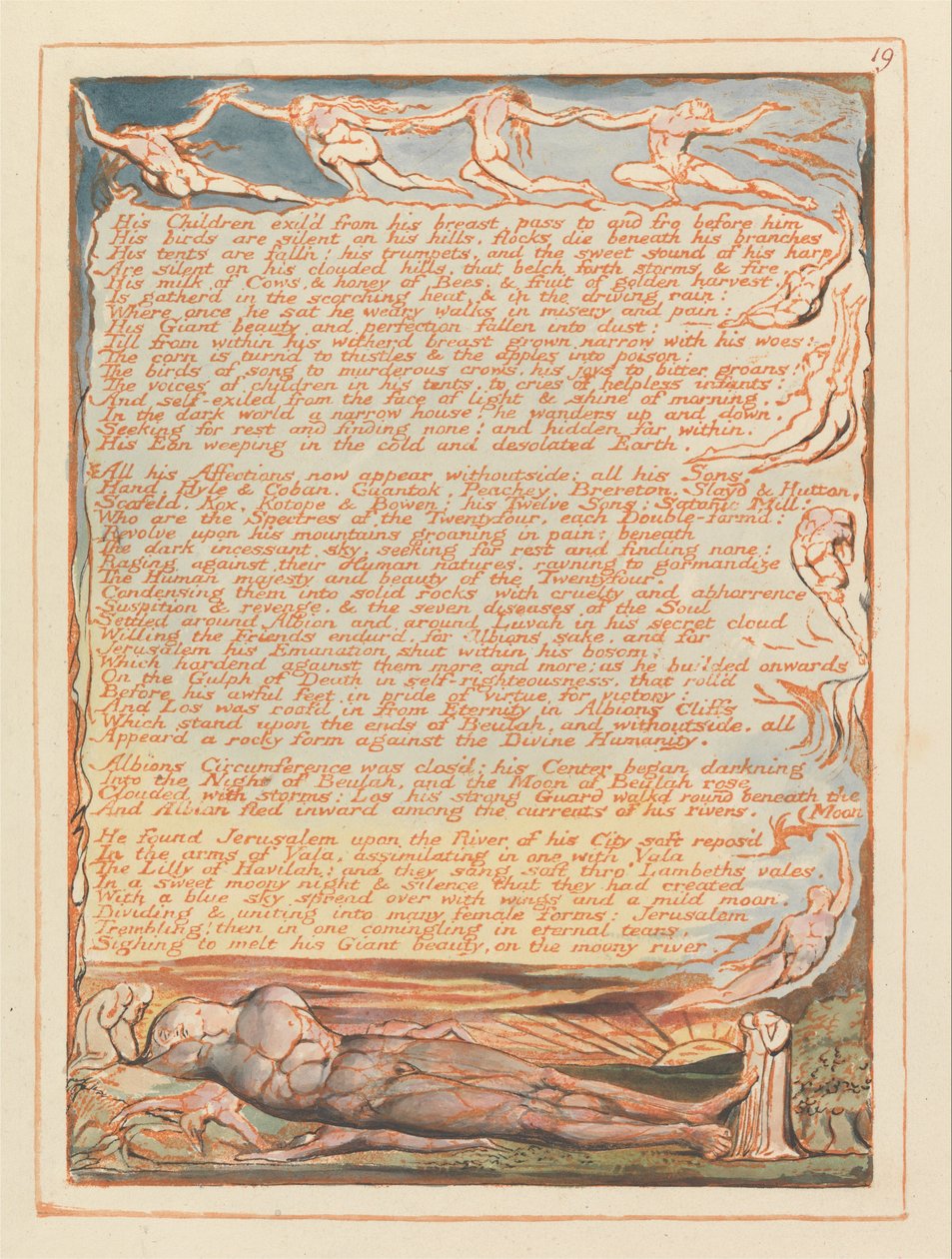 Jérusalem, Planche 19 - William Blake