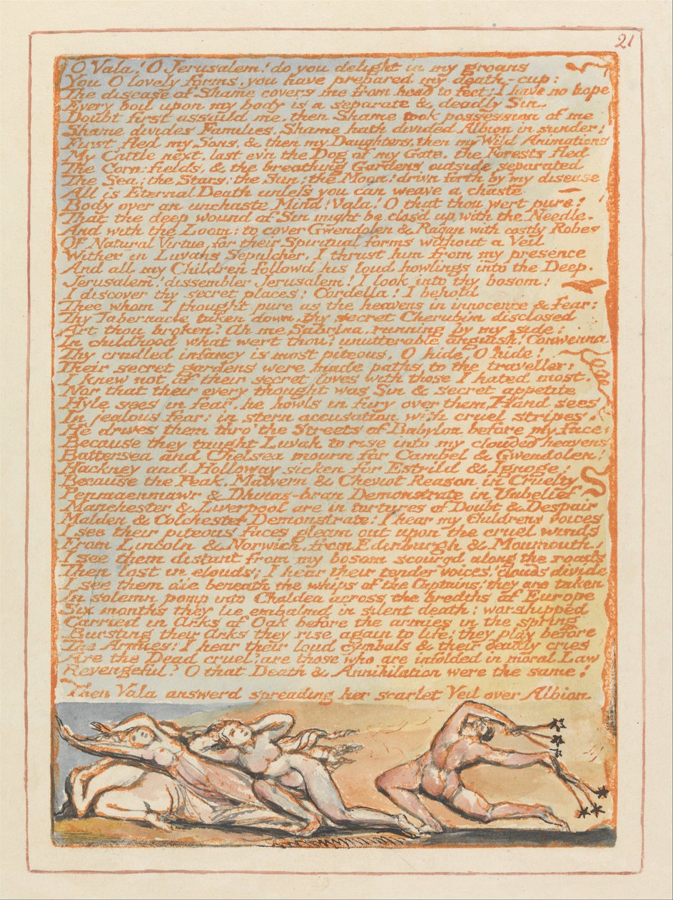 Jérusalem, Planche 21 - William Blake