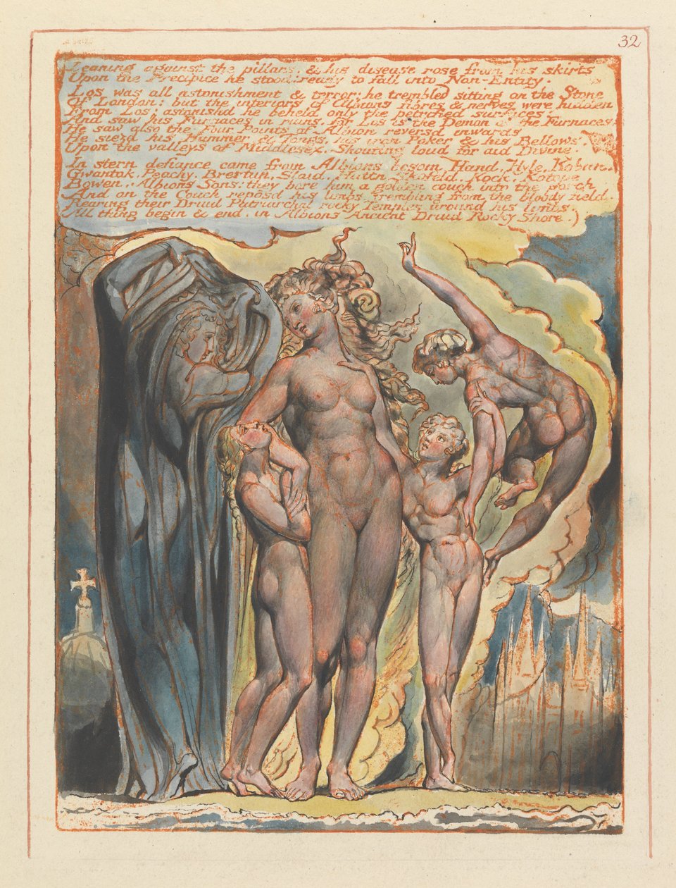 Jérusalem, Planche 32 - William Blake