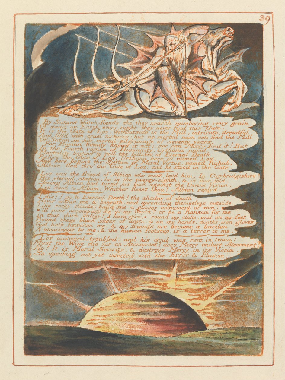 Jérusalem, Planche 39 - William Blake