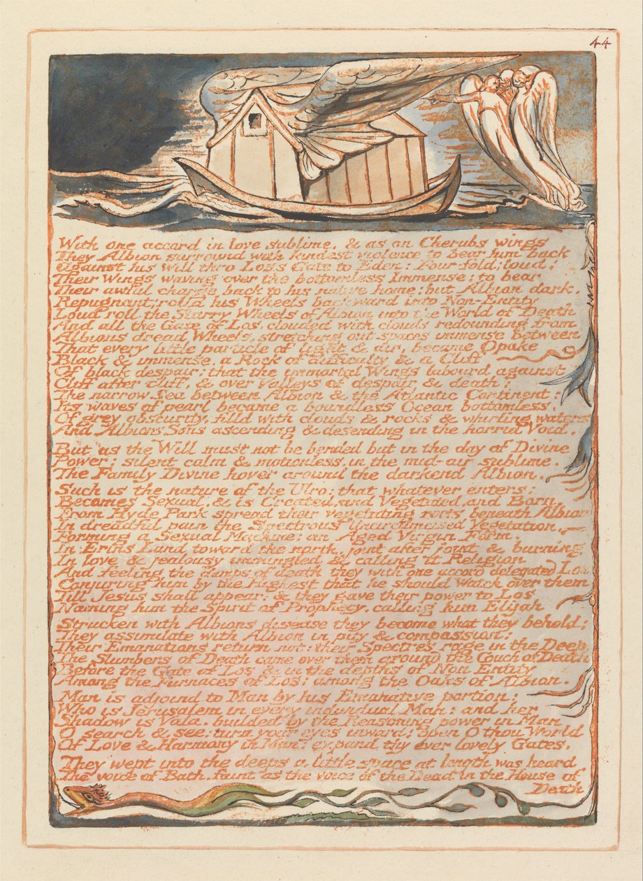 Jérusalem, Planche 44 - William Blake