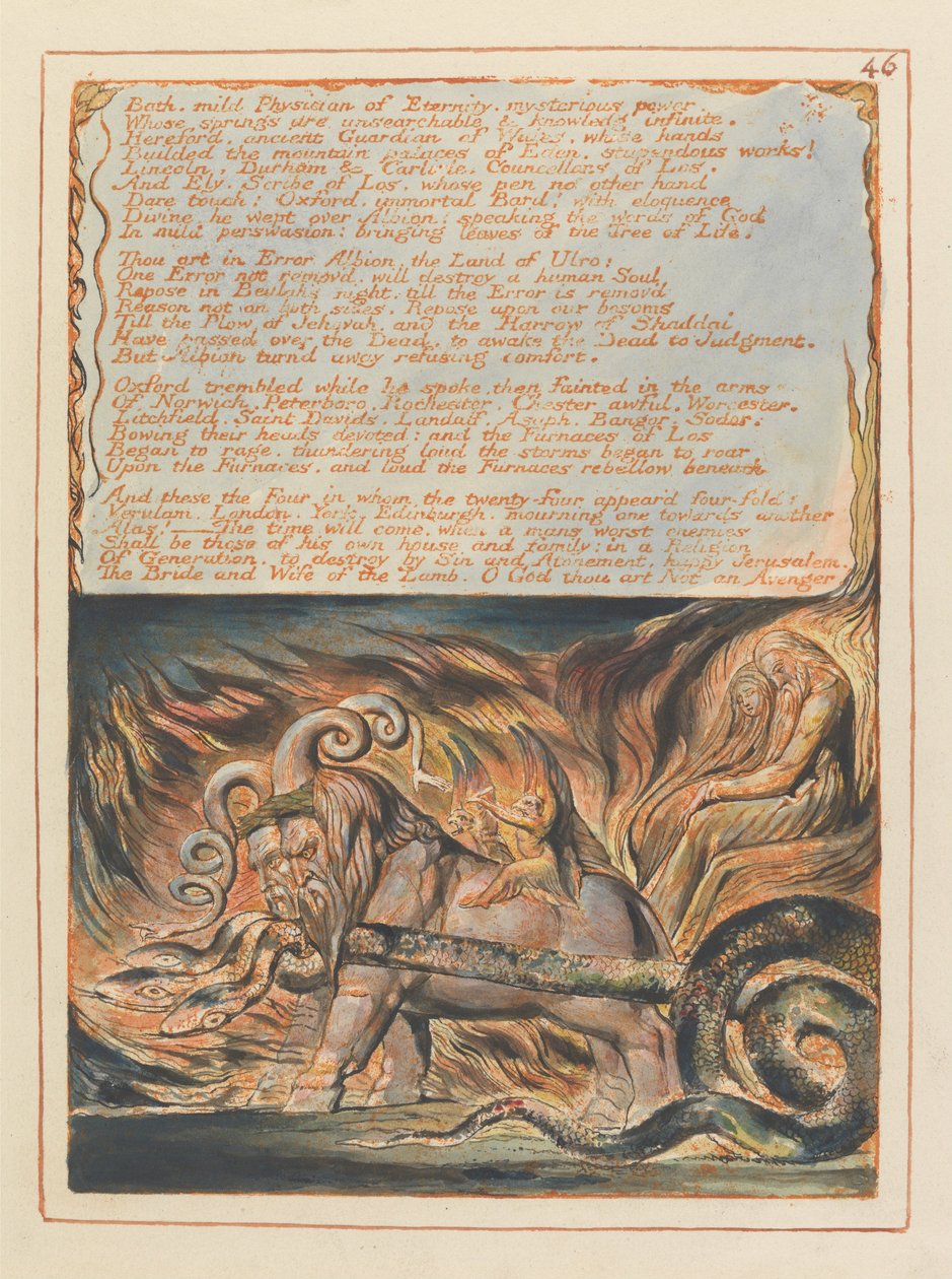 Jérusalem, Planche 46 - William Blake