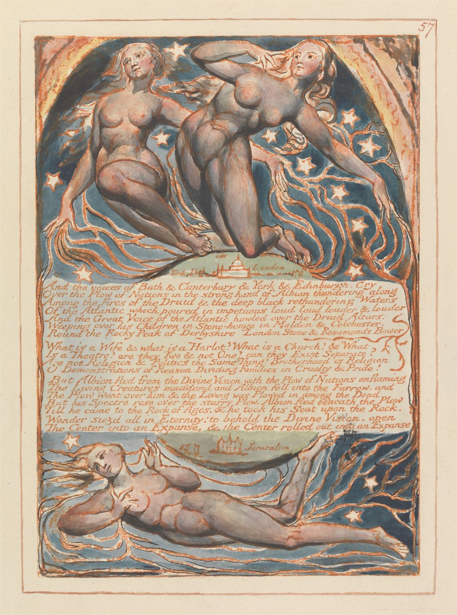 Jérusalem, Planche 57 - William Blake