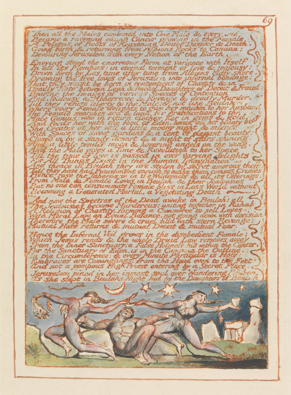 Jérusalem, Planche 69 - William Blake