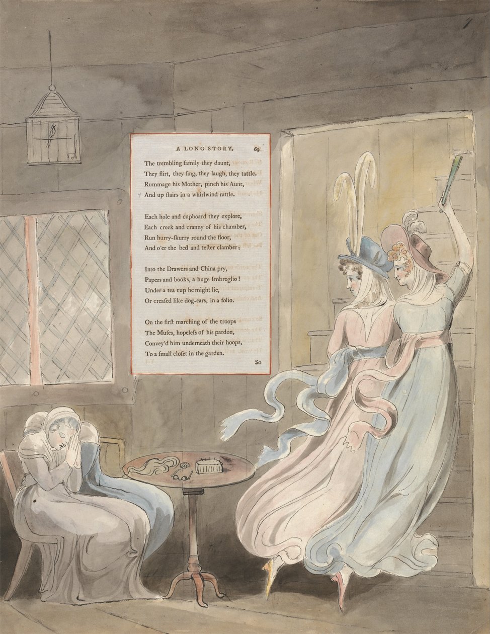 Les Poèmes de Thomas Gray, Design 29, Une Longue Histoire - William Blake
