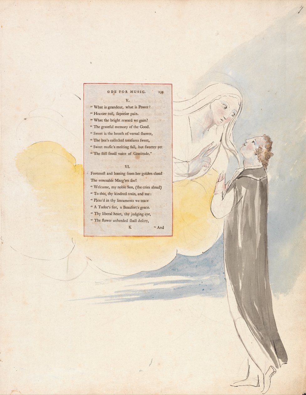 Les Poèmes de Thomas Gray, Design 99, Ode pour la Musique - William Blake