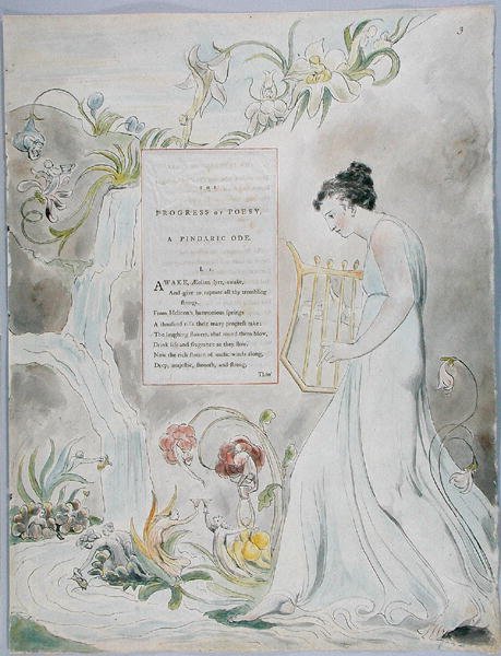 Le Progrès de la poésie, design 43 des Poèmes de Thomas Gray, 1797-98 - William Blake
