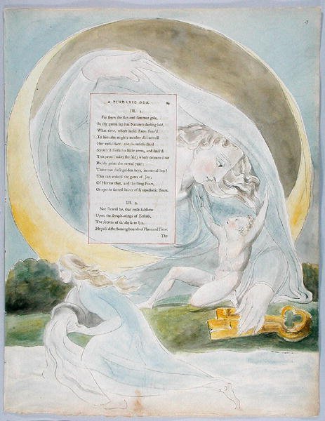 Le Progrès de la poésie, design 49 des Poèmes de Thomas Gray, 1797-98 - William Blake