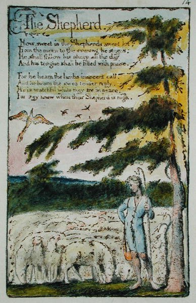 Le berger, illustration de Chants d