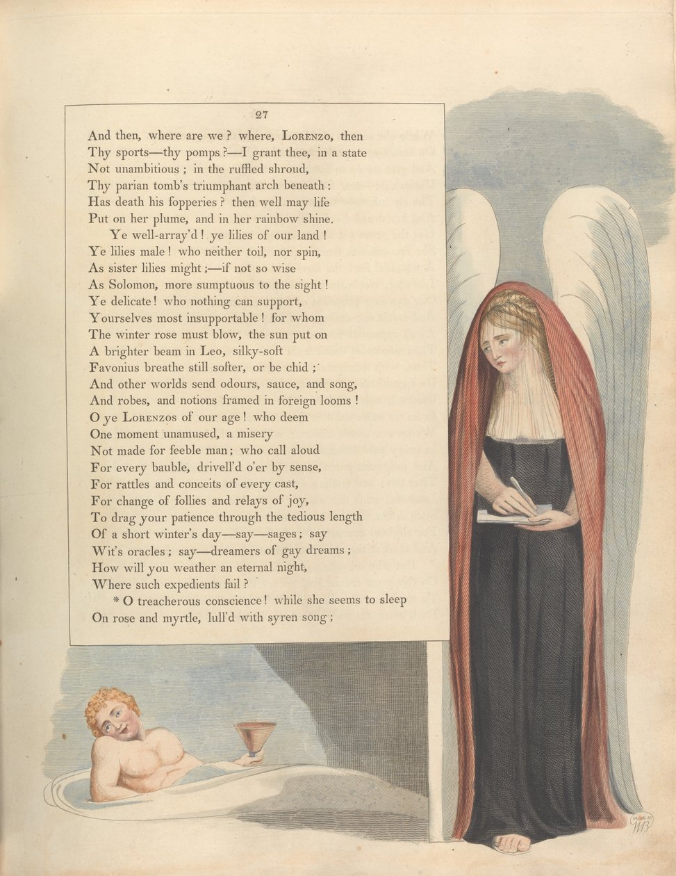 Les pensées nocturnes de Young, Page 27, Ô conscience traîtresse! - William Blake