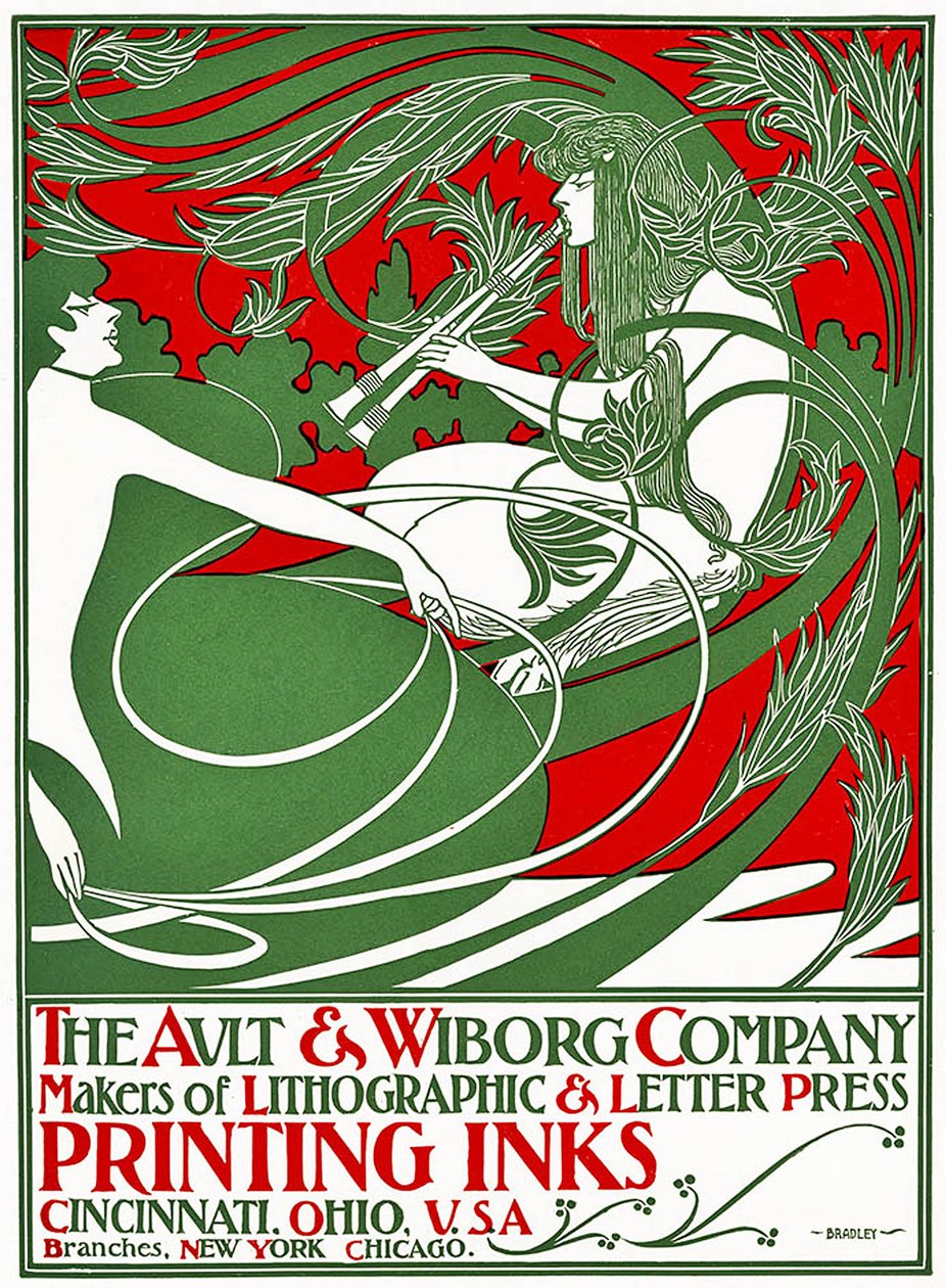 Affiche Art Nouveau représentant Pan, 1895 - William Bradley