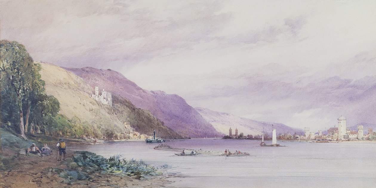 Sur le Rhin, 1861 - William Callow