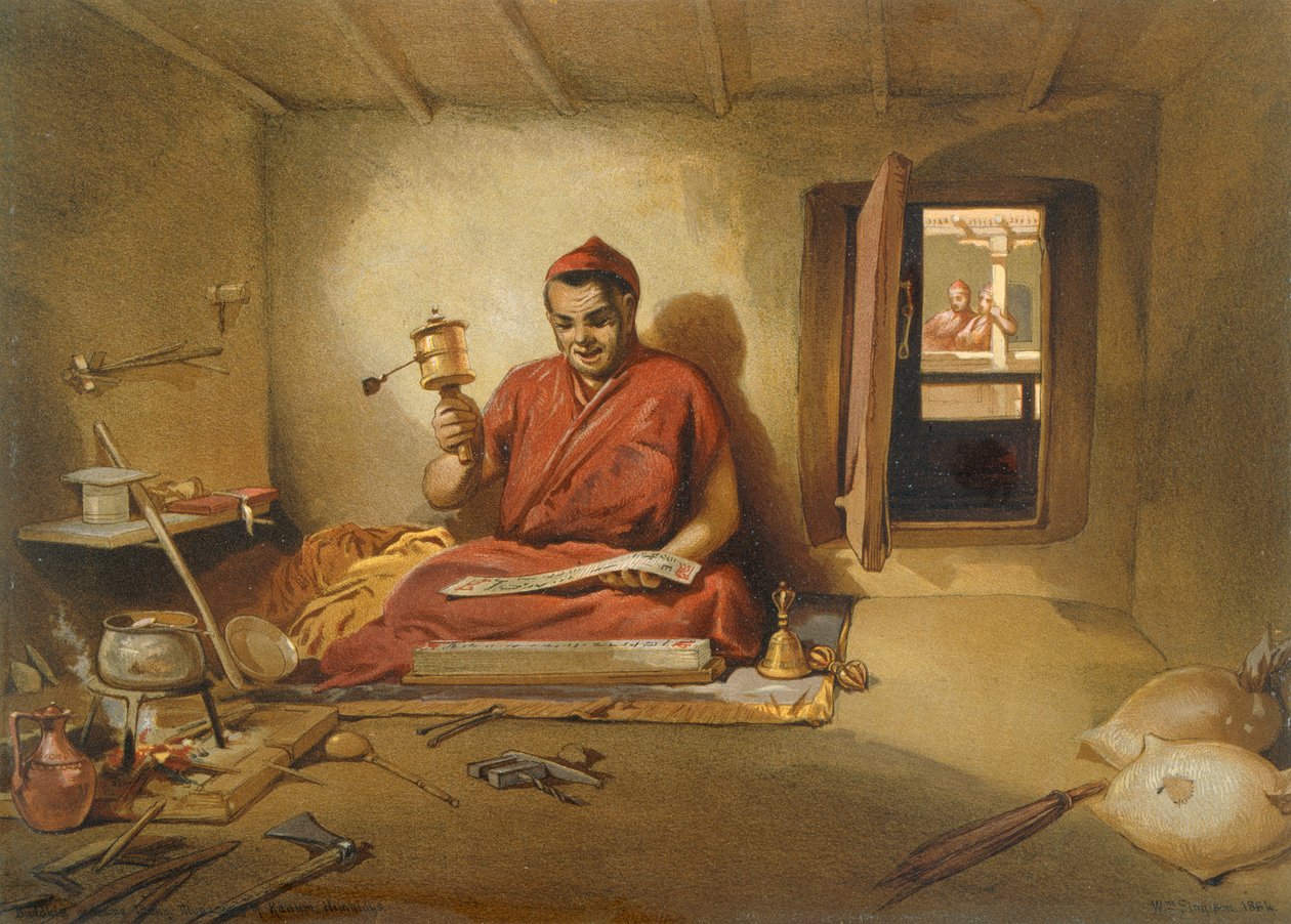 Un moine bouddhiste, de 