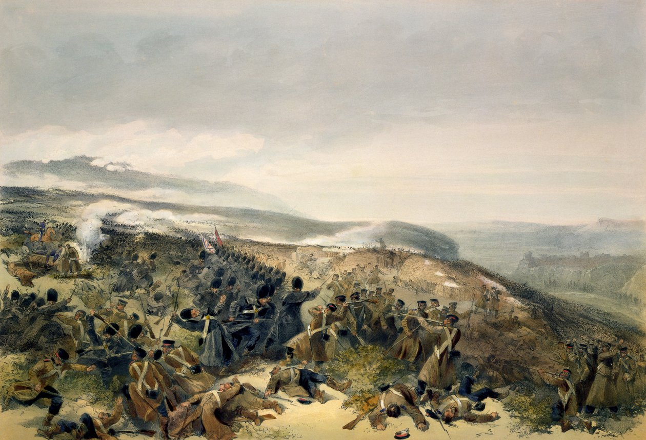 Deuxième charge des gardes à Inkerman, 5 novembre 1854, planche de 