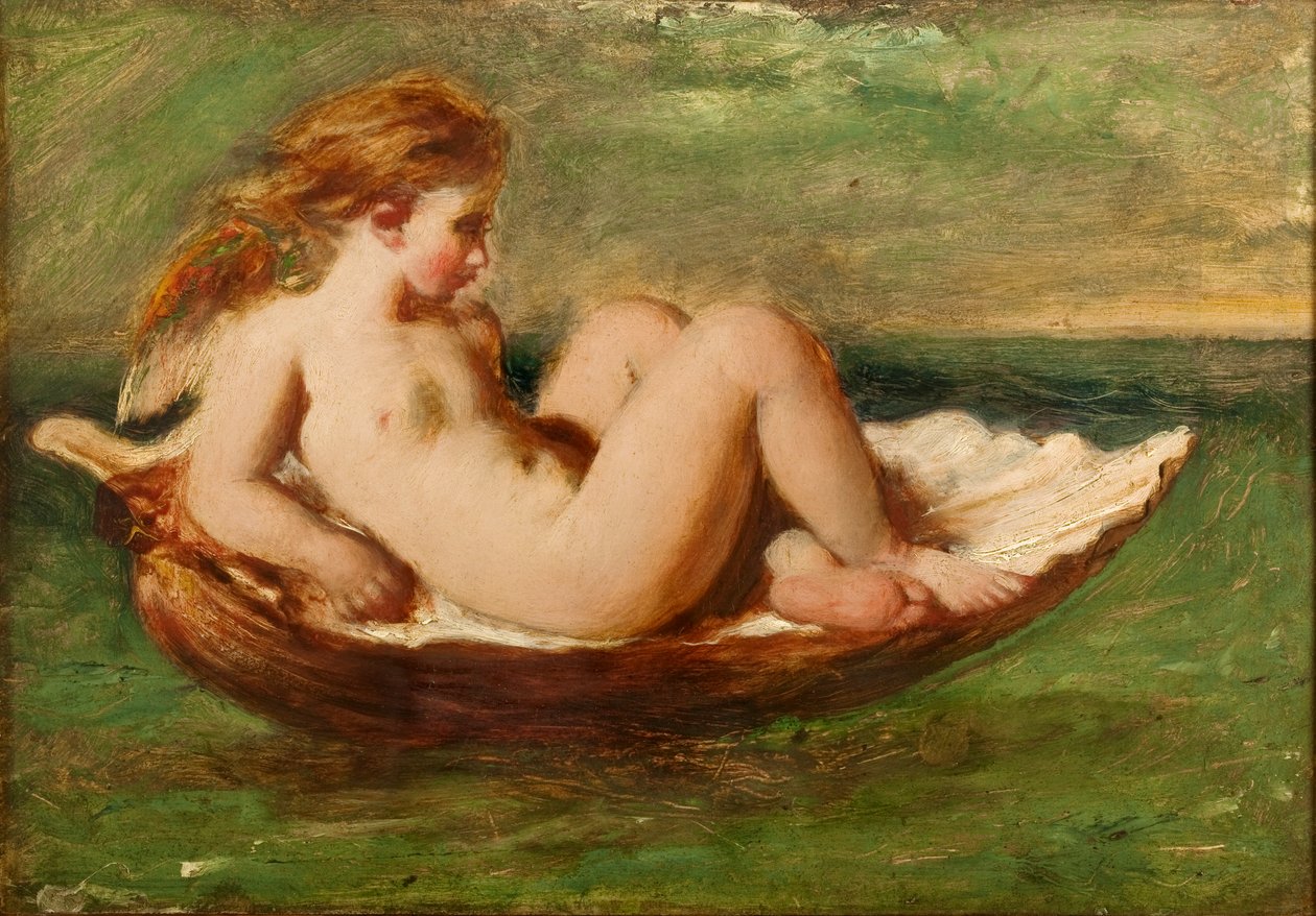 Cupidon dans une coquille - William Etty