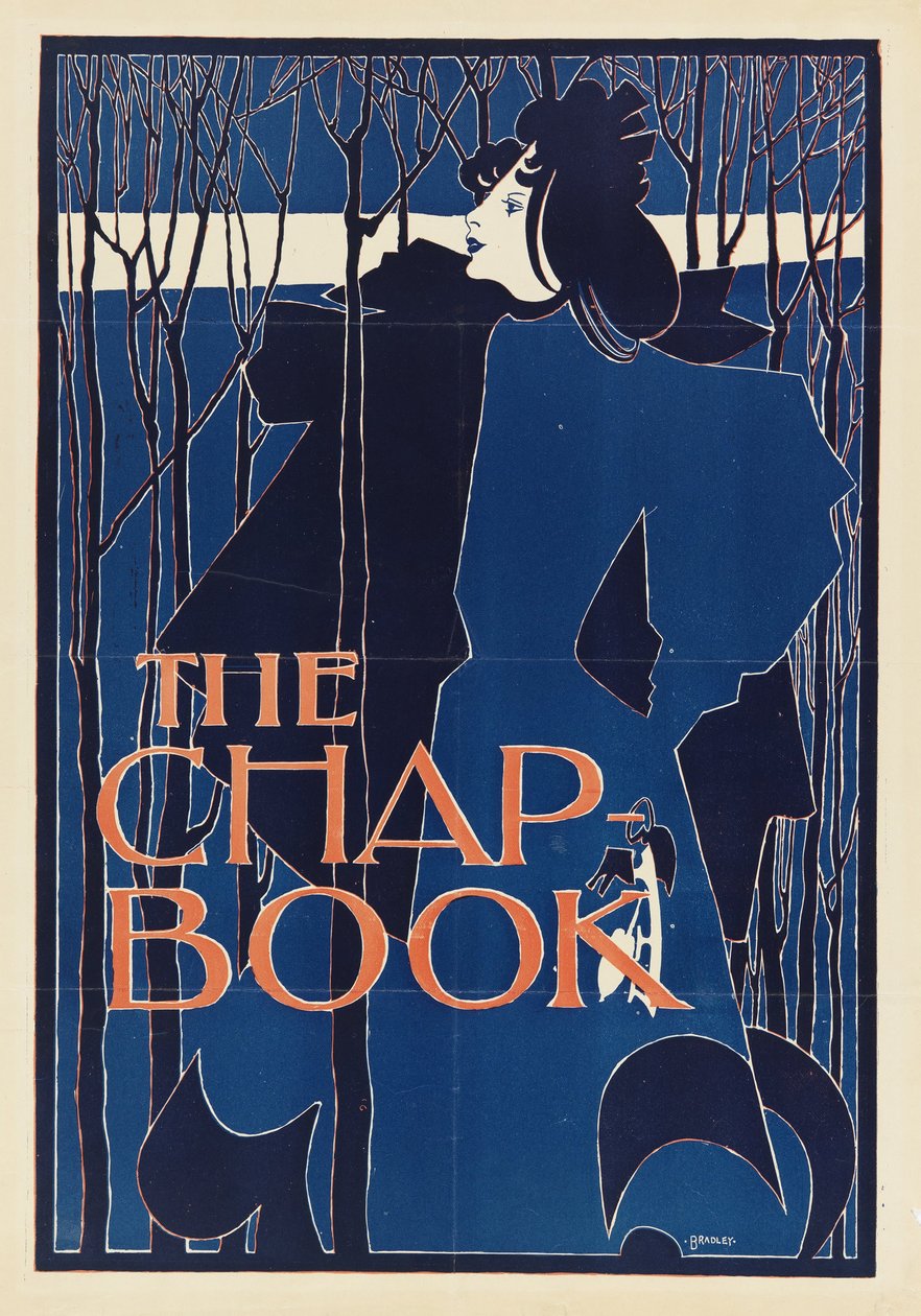 La Dame Bleue, affiche pour The Chap-Book - William Bradley