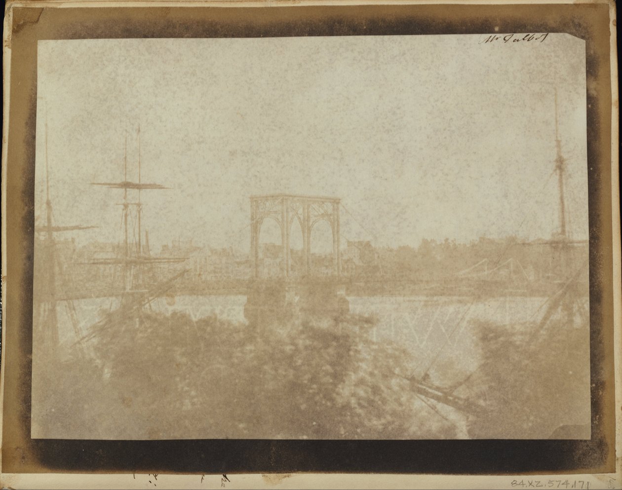 Pont suspendu, Rouen - William Henry Fox Talbot