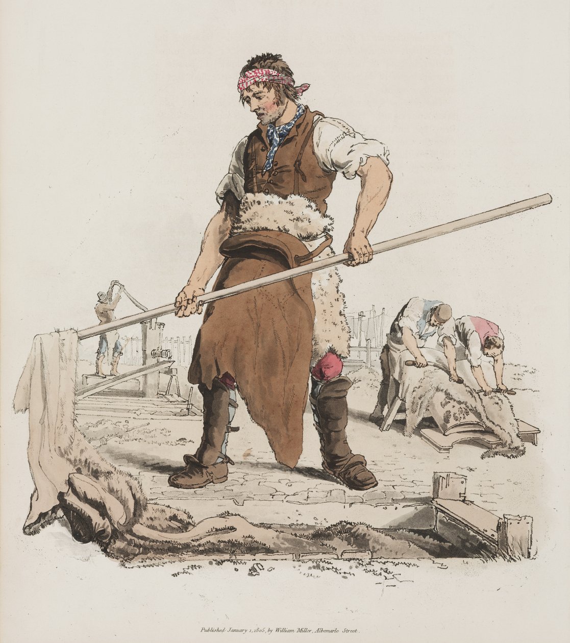 Tannage, de The Costume of Great Britain, 1805 - William Henry Pyne