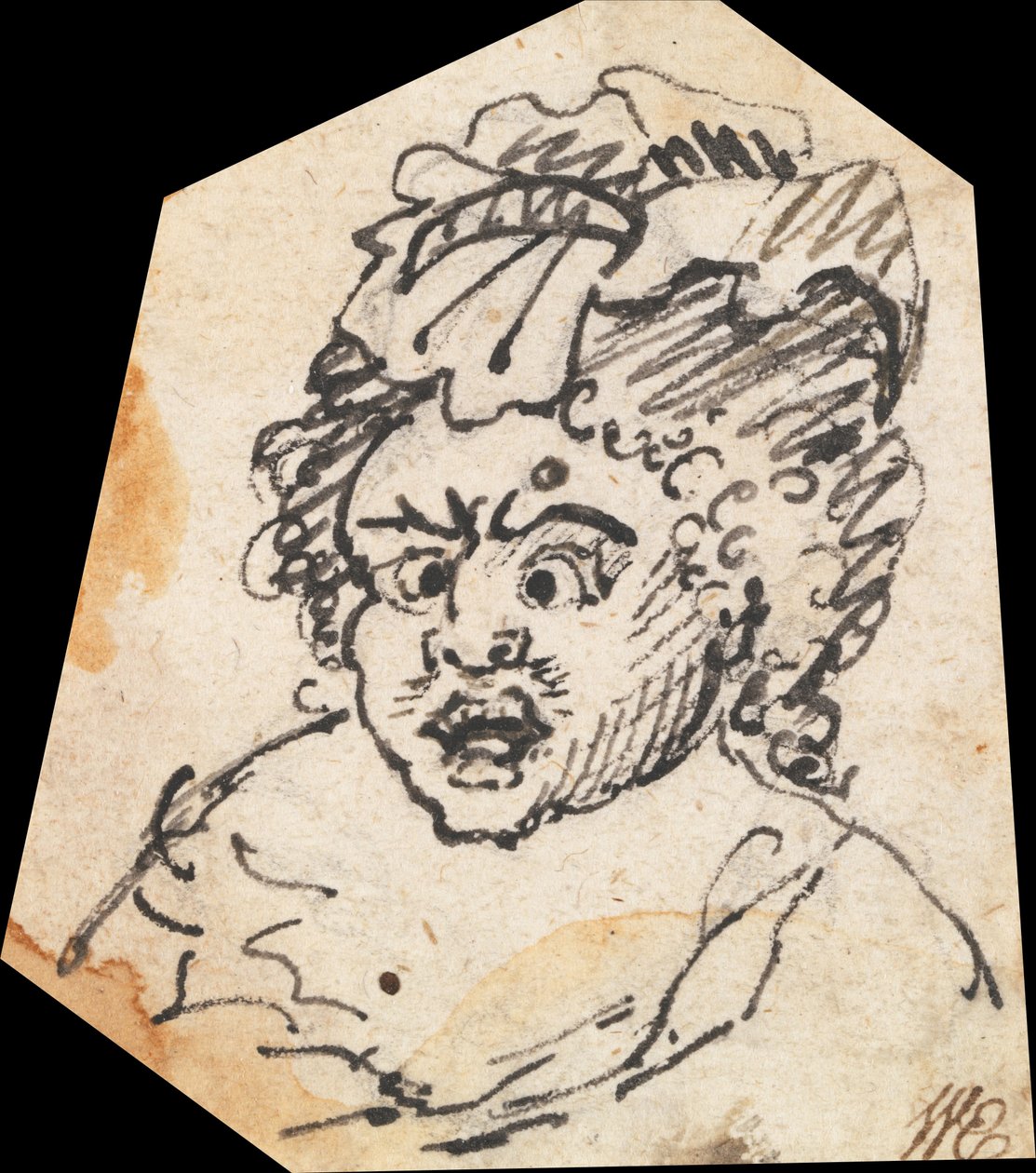 Tête grotesque d