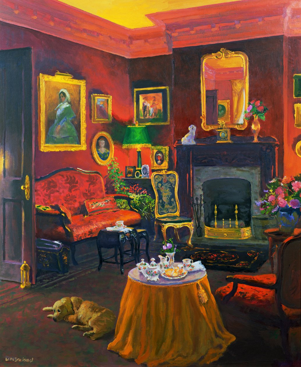 Chambre rouge (style victorien) - William Ireland