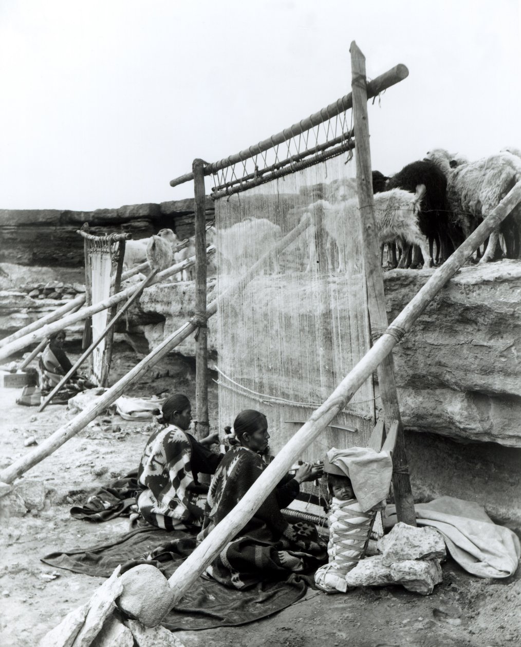 Tisserands Navajo, vers 1914 - William Carpenter