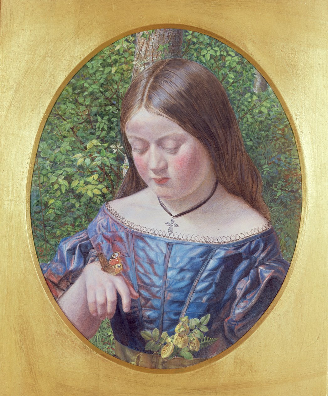 Fille avec un papillon - William J. Webbe or Webb