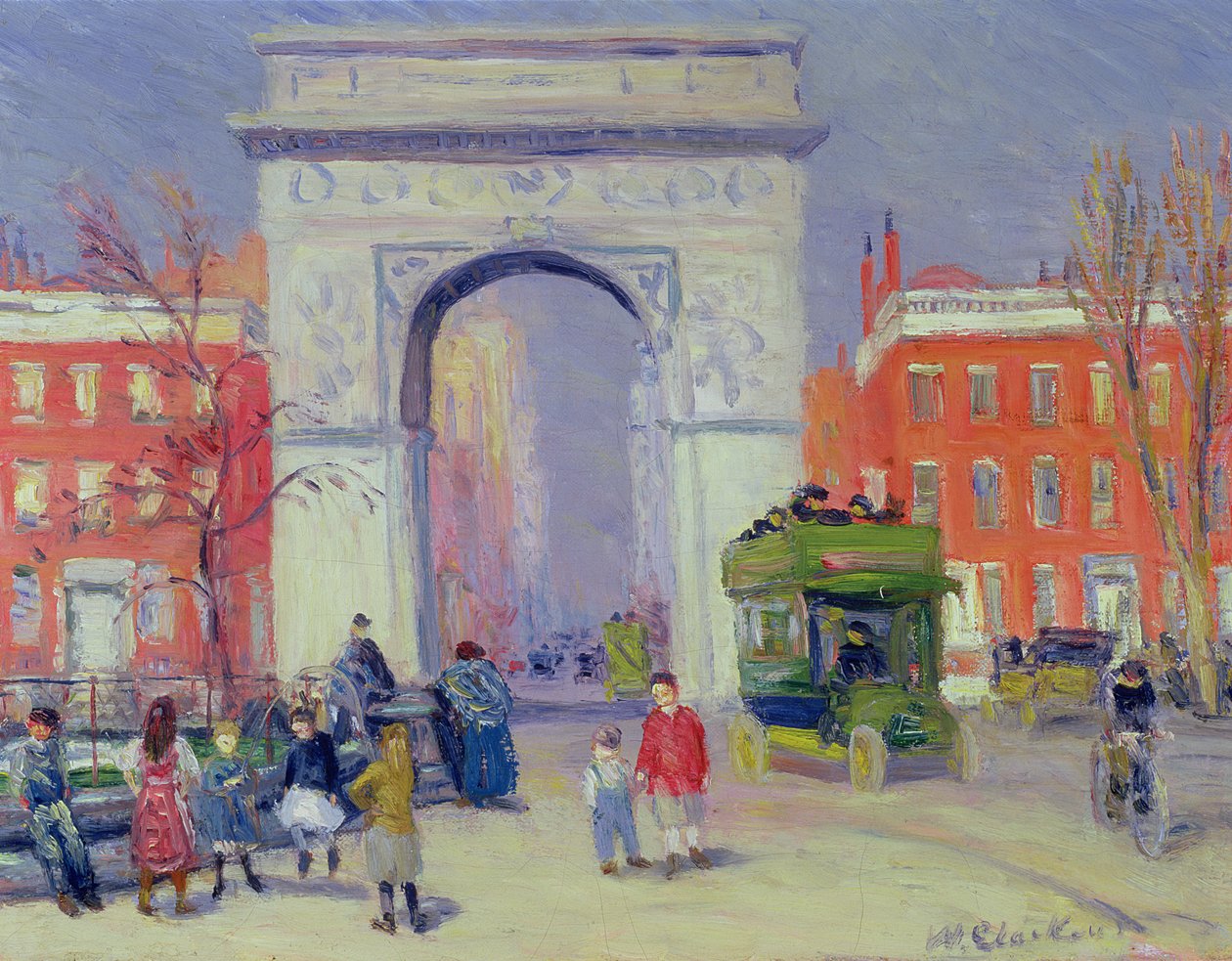 Parc Washington Square, c.1908 - William James Glackens