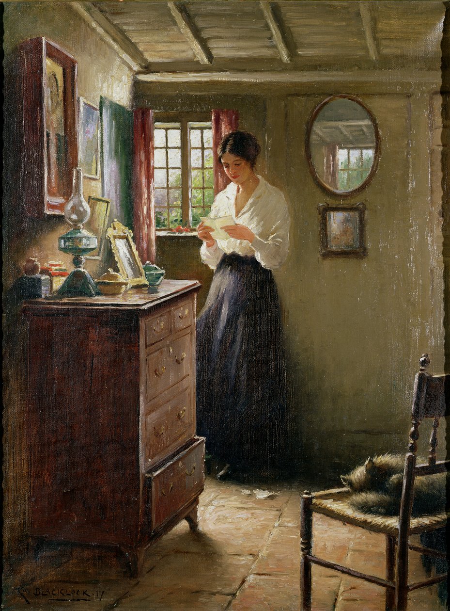 La lettre, 1917 - William Kay Blacklock