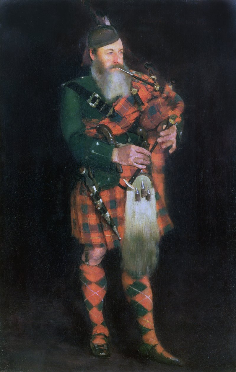Un joueur de cornemuse, 1885 - William Kennedy