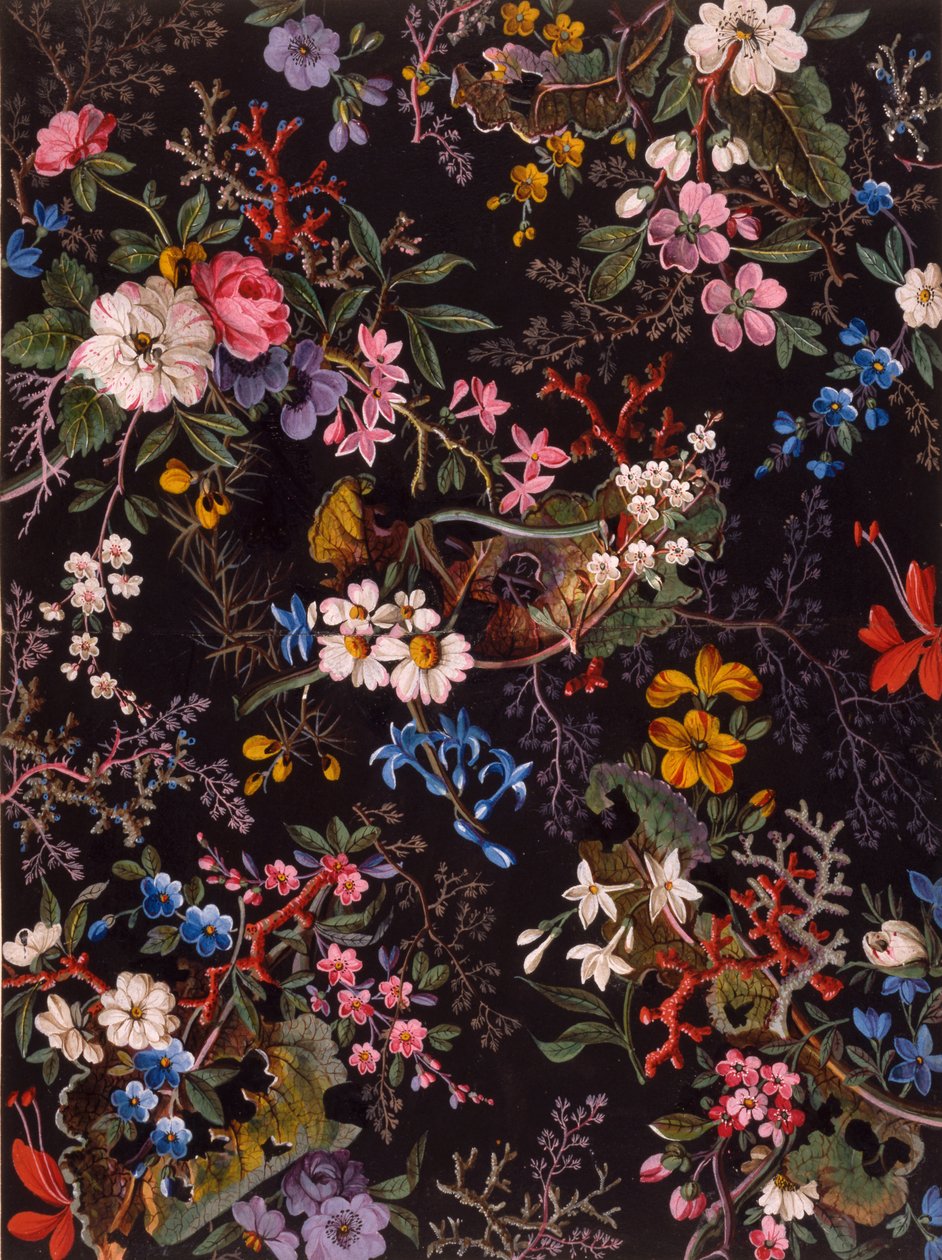 Motif textile, vers 1788-92 - William Kilburn