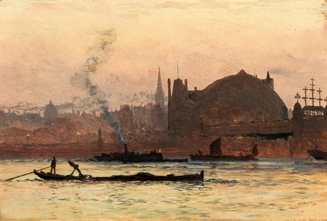 La Tamise près de Charing Cross, Londres, 1892 - William Lionel Wyllie