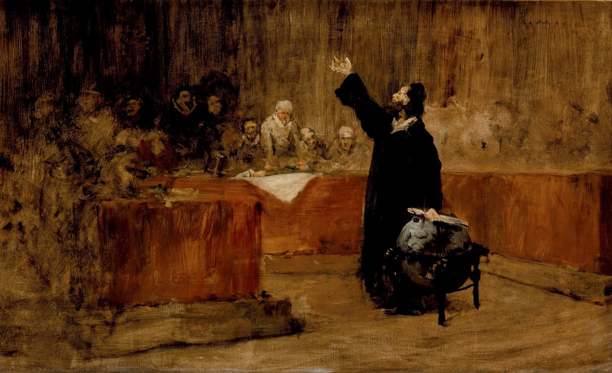 Esquisse pour Christophe Colomb devant le Conseil de Salamanque, vers 1876 - William Merritt Chase