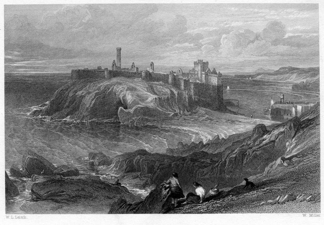 Château de Peel, Île de Man - William Rickarby Miller