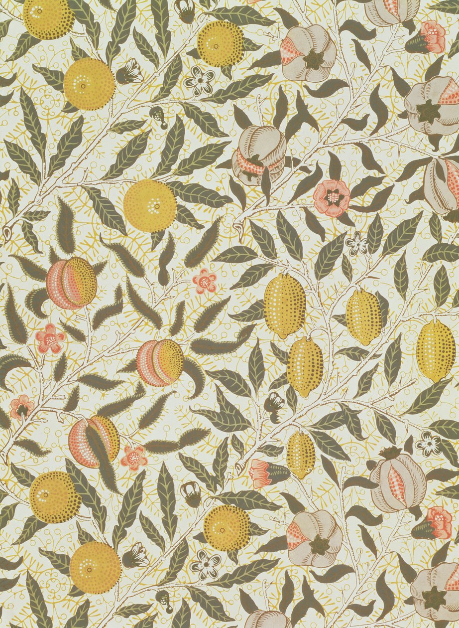 Motif de papier peint aux fruits ou grenades - William Morris