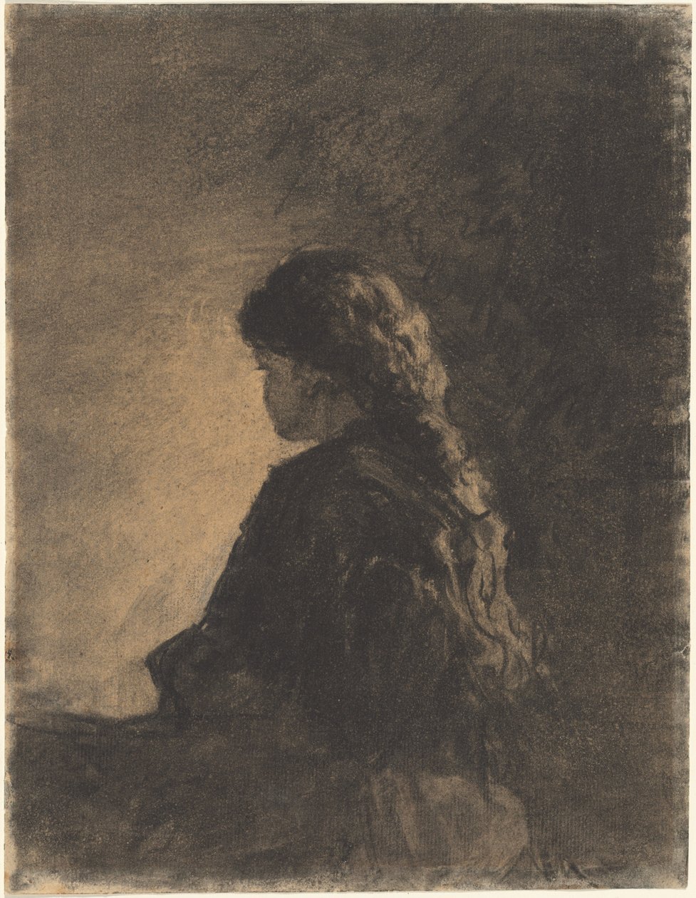 Jeune fille assise - William Morris
