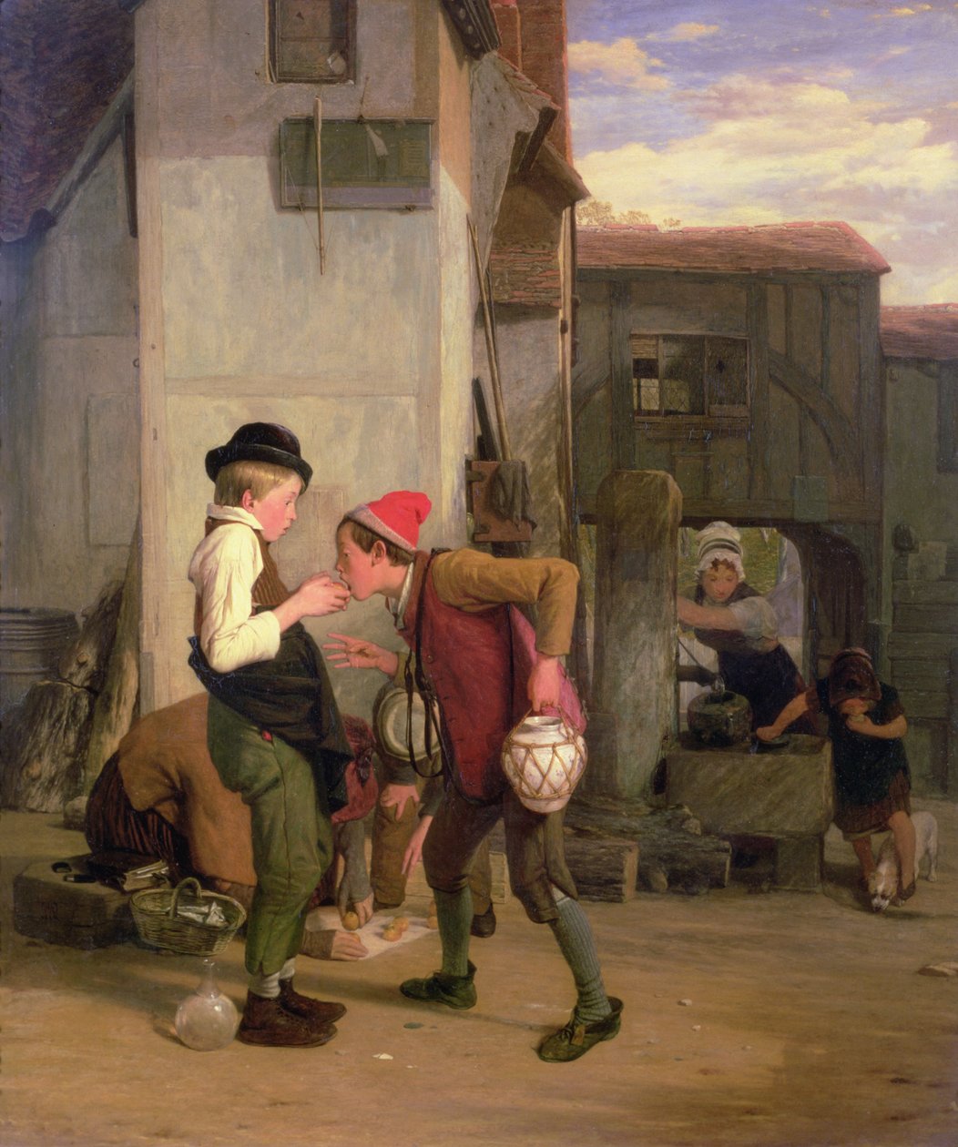 Prêter une bouchée - William Mulready