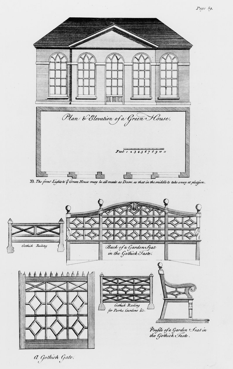 Plan et élévation d