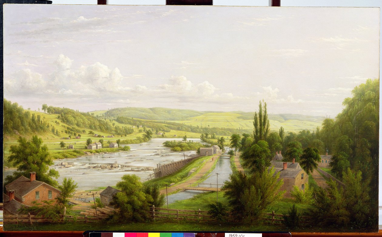 Rivière Mohawk à Little Falls, New York, 1892 - William Rickarby Miller