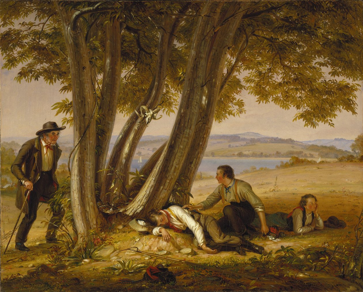 Pris en train de dormir (Garçons pris en train de dormir dans un champ) - William Sidney Mount