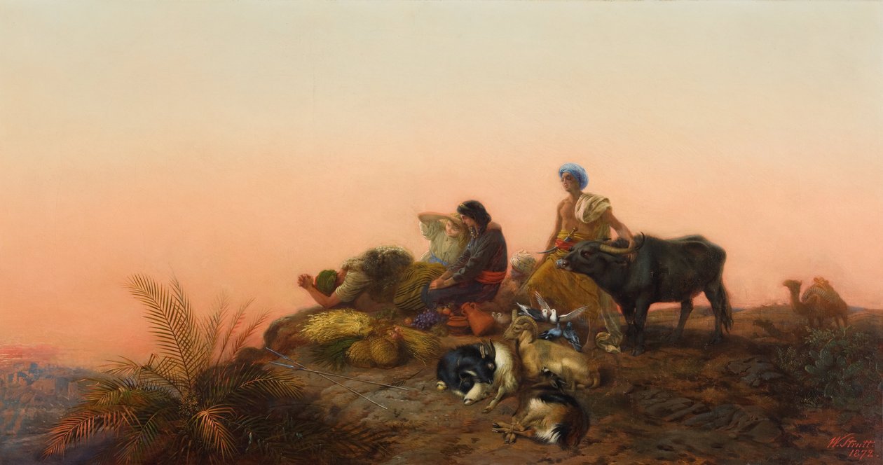 Pèlerins de Jérusalem - William Strutt