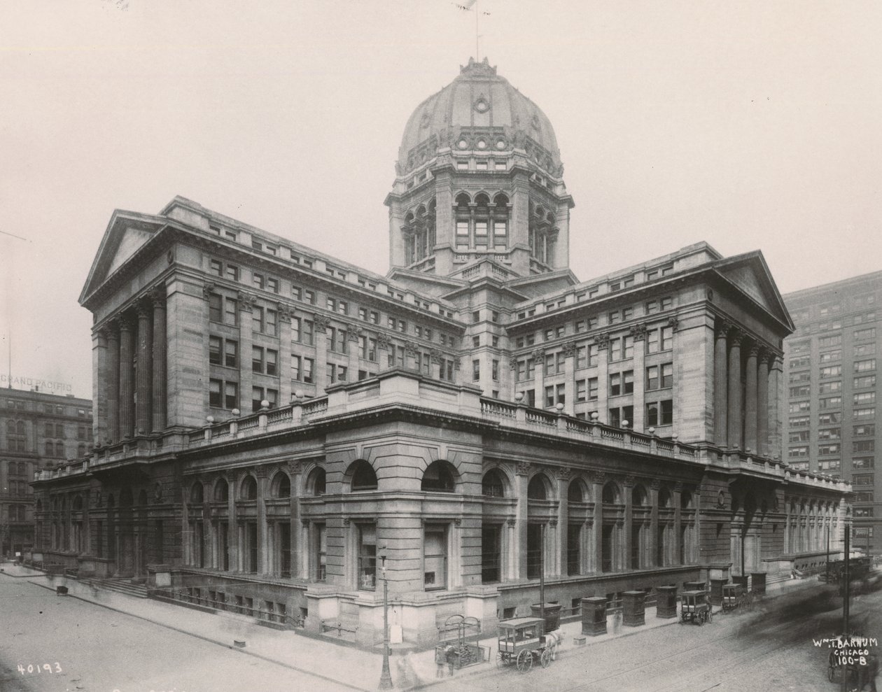 Vue du bâtiment fédéral de Chicago, 1906 - William T. Barnum