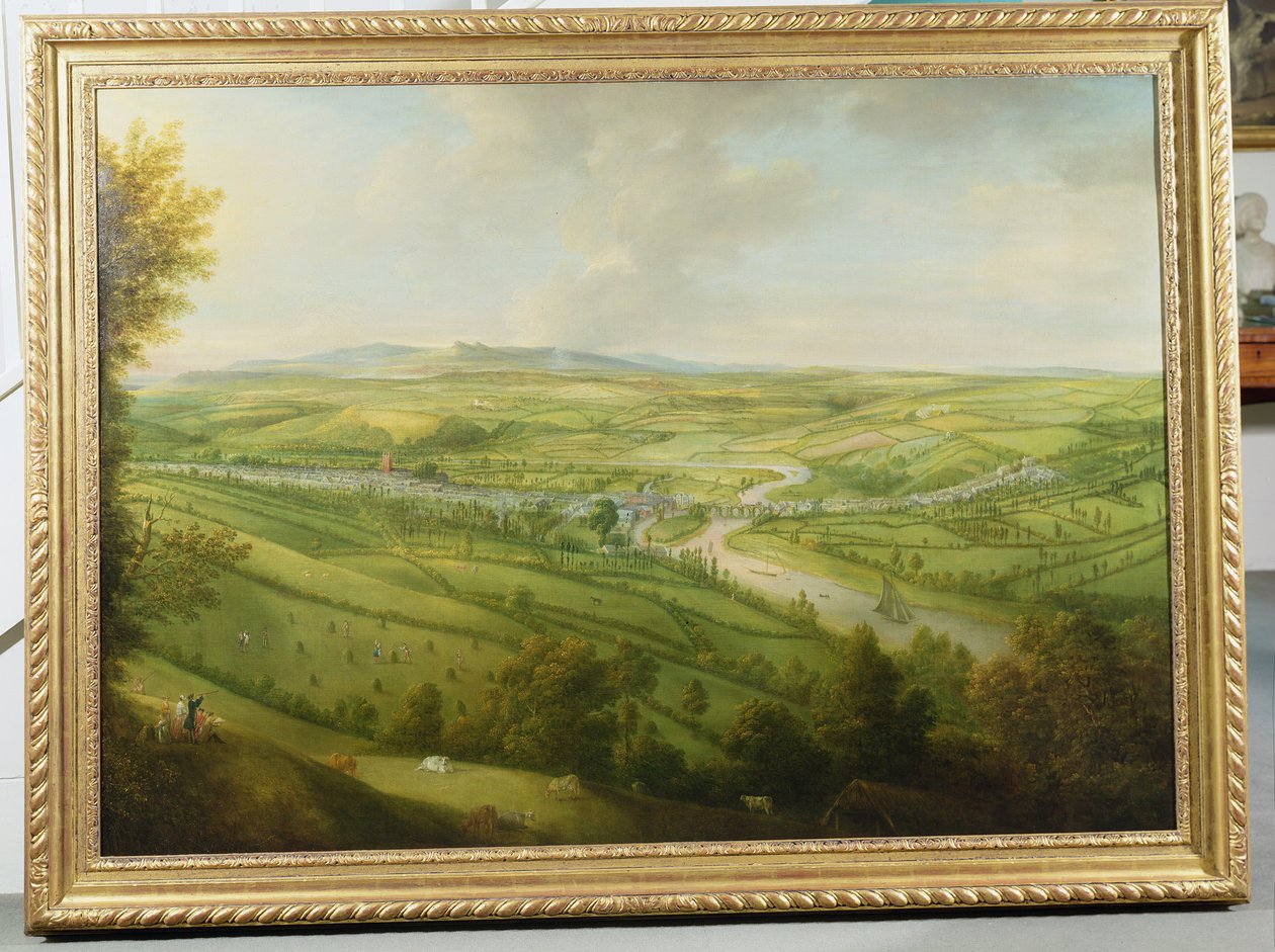 Vue de Totnes, Devon - William Tomkins