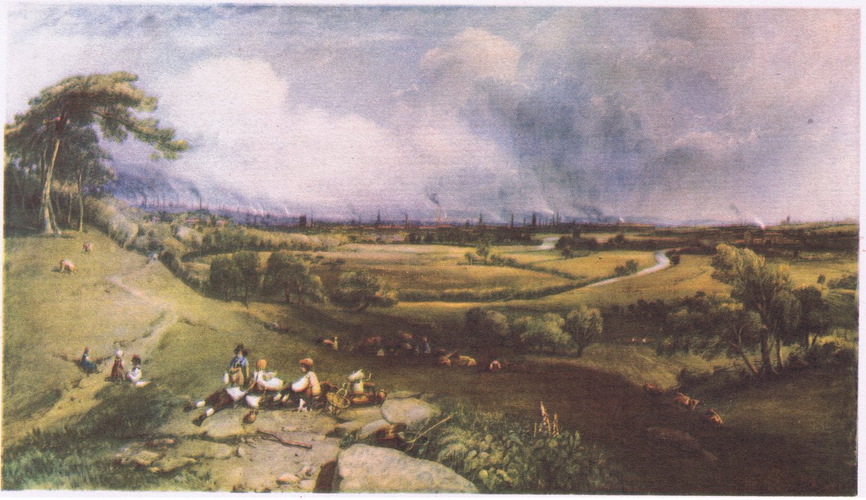 Vue de Manchester depuis Higher Broughton - William Wyld